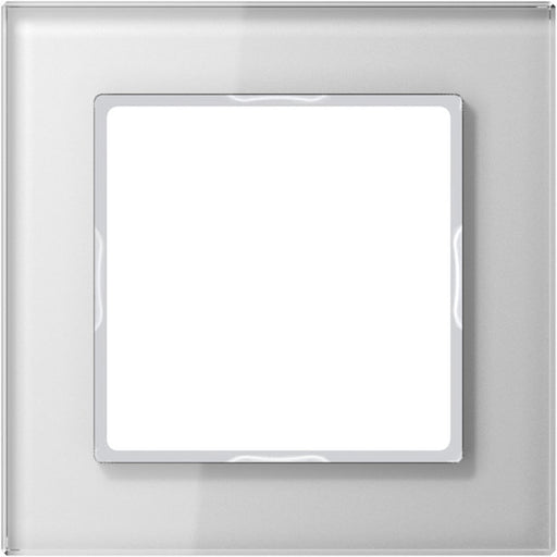 Jung - Abdeckrahmen Glasrahmen 1-fach aws AC 581 GL WW waage/senkrecht − 1 Stück by Jung
