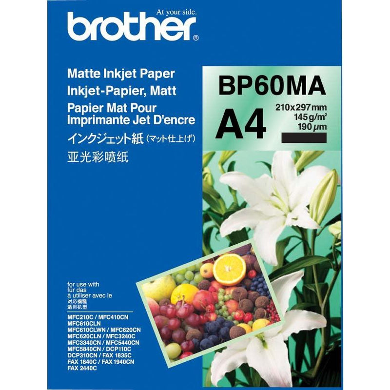 Brother - Verbrauchsmaterial für Telefax/Drucker/MFC Inkjetpapier-A3 BP60MA3 25 Blatt