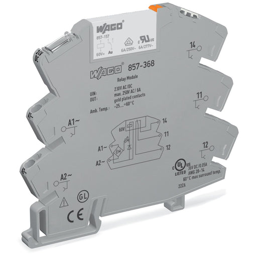 WAGO - Schaltrelais Kleinschaltrelais m.Sockel 857-368 230VAC/DC 6A 1W