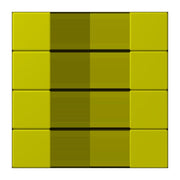 Jung - Abdeckung/Bedienelement für Installationsschalterprogramme Tastensatz 4fach LC 504 TSA 249 vert olive vif