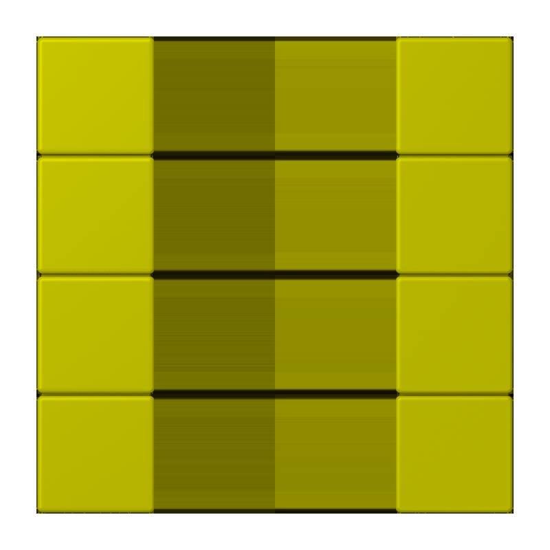 Jung - Abdeckung/Bedienelement für Installationsschalterprogramme Tastensatz 4fach LC 504 TSA 249 vert olive vif