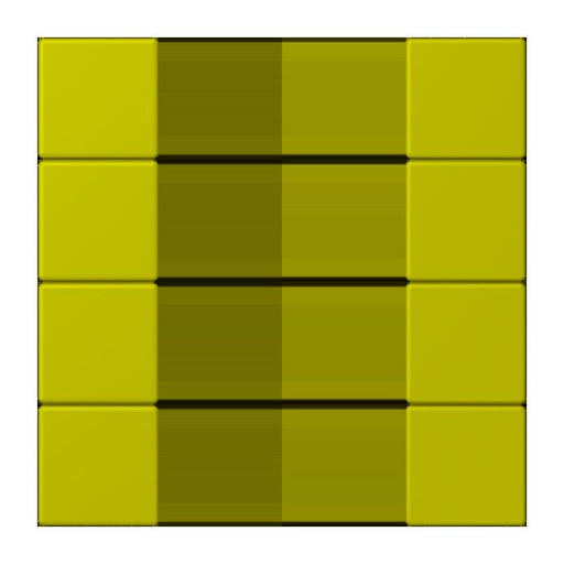 Jung - Abdeckung/Bedienelement für Installationsschalterprogramme Tastensatz 4fach LC 504 TSA 249 vert olive vif