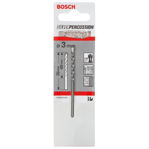 Bosch - Bohrer Betonbohrer CYL-3, 3 x 40 2608597655 x 70 mm d 2,8 mm