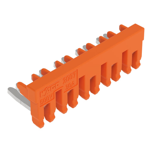 WAGO - Querverbinder/Brücker für Reihenklemme Schaltungsbrücker 5-fach 2007-8445 isoliert,orange − 10 Stück