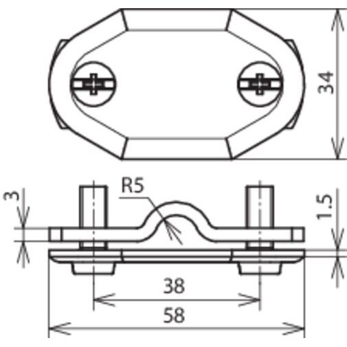 DEHN - Zubehör/Ersatzteile für Erdung und Blitzschutz Nummernschild NS710FL30OZAL o. Nummer Al Rd7-10