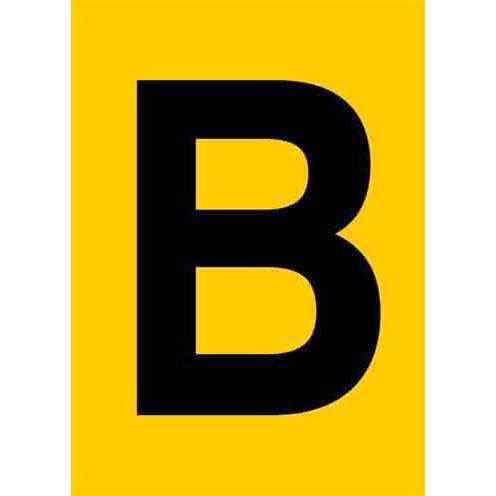 Jahn - Kennzeichnungsmaterial Zahlen+Buchstaben 06/050-B gelb − 10 Stück
