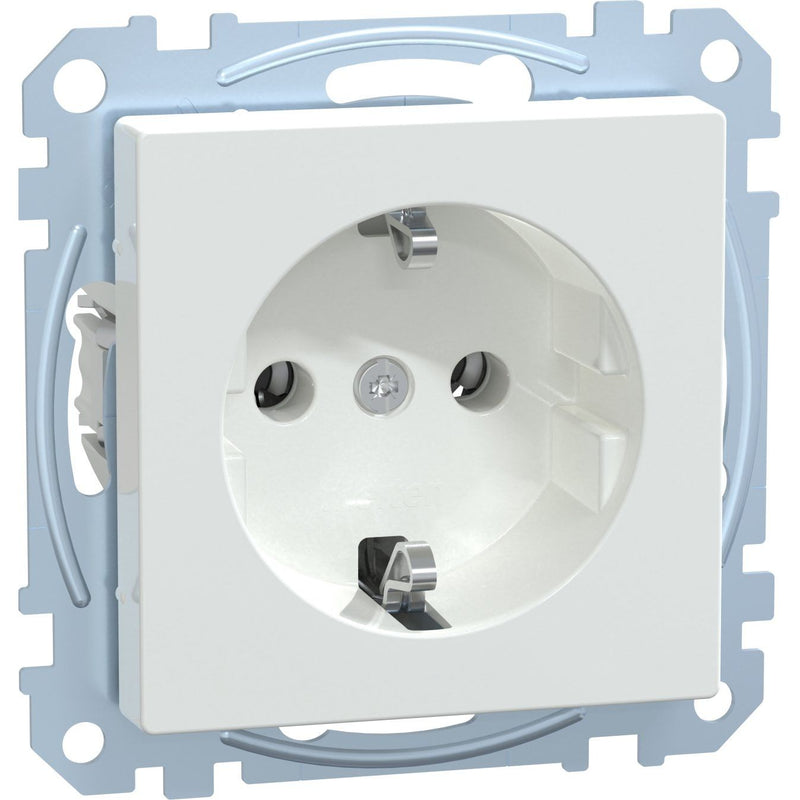 Merten - Steckdose SCHUKO-Steckdose aws/gl MEG2301-0325 mit Steckklemme