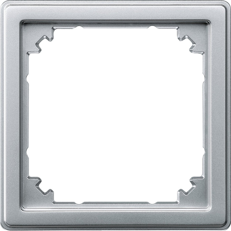 Merten - Einsatz/Abdeckung für Kommunikationstechnik Adapter AQUADESIGN, alu 518360 f.System M-Komp