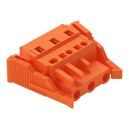 WAGO - Kabelsteckverbinder für Leiterplattensteckverbinder 1-Leiter-Federleiste 231-703/037-000 CAGECLAMP,2,5mm²,or − 50 Stück