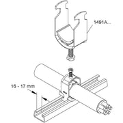 HKL - Bügelschelle 1491A26 22-26mm − 100 Stück