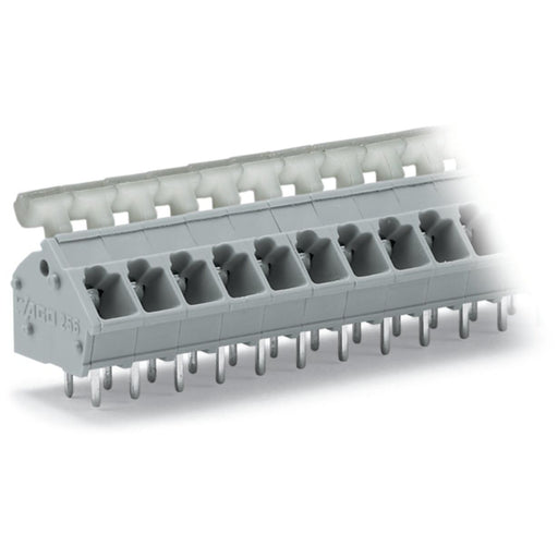 WAGO - Leiterplattenklemme 256-448/334-000 Drücker,2,5 mm²,grau − 5 Stück