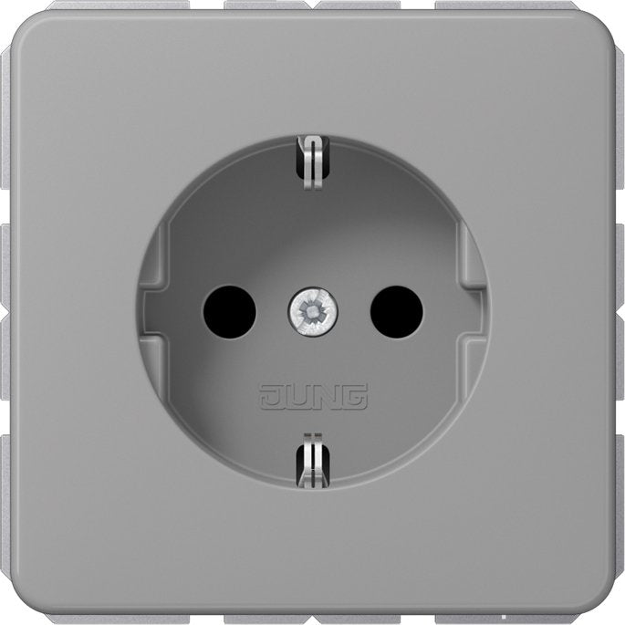 Jung - Steckdose SCHUKO-Steckdose 16A 250V CD 1520 BFKI GR m.Berührungsschutz
