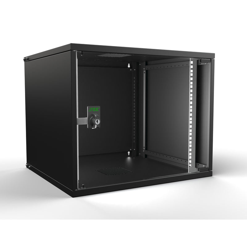 Enoc - Netzwerkgehäuse Wandschrank SNP 9HE sw W3 9-5-S-SNP 19"550x500x448mm