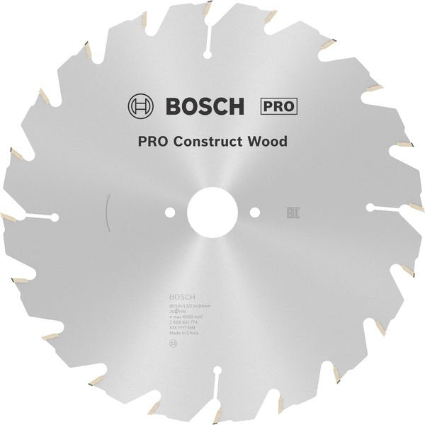 Bosch - Kreissägeblatt PRO Construct Wood 2608641774 Kreissägeblatt 250 x