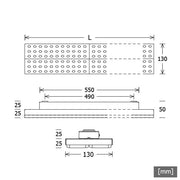 LTS Licht&Leuchten - Decken-/Wandleuchte LED-Leuchte LUZ-A22 103.830.ASsi 830, si
