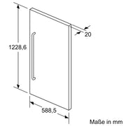 Siemens - Zubehör/Ersatzteile für Kühlgeräte Edelstahl-Türverkleidung KF40ZSX0 f.123er Nische
