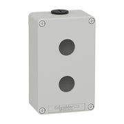 Schneider Electric - Gehäuse für Befehls- und Meldegeräte Leergehäuse XAP, Metall XAPD2202 grau, für 2x22mm