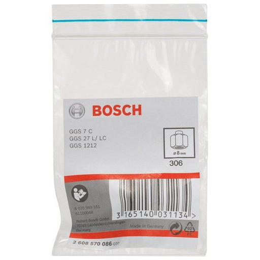 Bosch - Spannzange mit 2608570086 Spannmutter 8 mm für