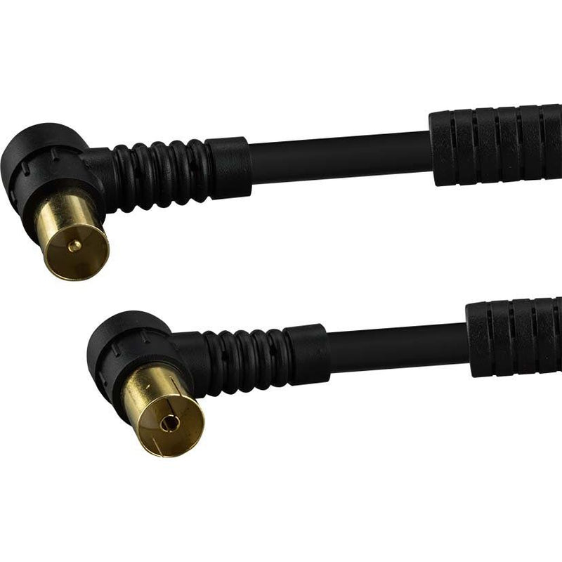 E+P Elektrik - Konfektioniertes Koaxkabel Winkelanschlusskabel HFW 311 G sw 0,75m