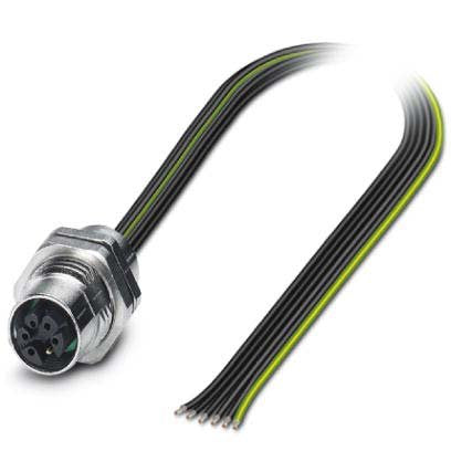 Phoenix Contact - Rundsteckverbinder, feldkonfektionierbar (Industriesteckverbinder) Einbausteckverbinder SACC-DSI-M12#1415303