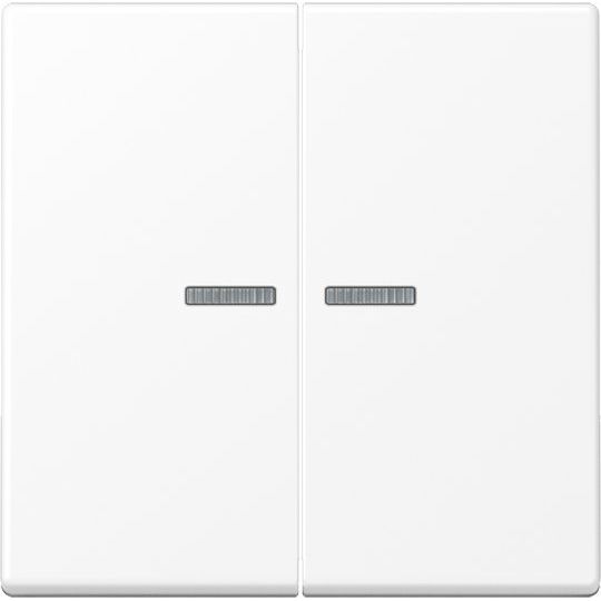 Jung - Abdeckung/Bedienelement für Installationsschalterprogramme Wippe A 102 KO5 BF WWM f.Serientaster KO