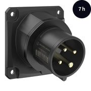 Walther Werke - CEE-Gerätestecker (IEC 60309) CEE NEO Anbaugerätestecker FW713407CC schräg 16A 4P 7h − 5 Stück
