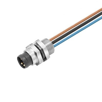 Weidmüller - Rundsteckverbinder, Einbau (mit Leitung) Steckverbinder SAIEM8R30.5UFPM8 Stift, M8 Rast
