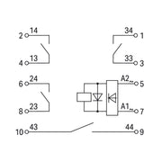 WAGO - Bauelementestecker Relaismodul 2042-3829 AC/DC 24 V 230 V − 5 Stück