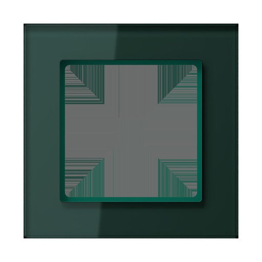 Jung - Abdeckrahmen Glasrahmen 1fach AC 581 GL SG smaragdgrün − 1 Stück by Jung
