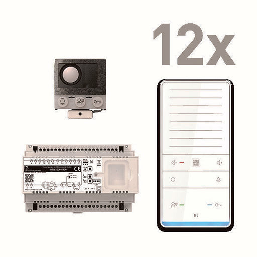 TCS Tür Control - Türsprech-Set EB für 12 WE audio Pack PAIF120/006 ASI12000 ISW6031