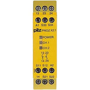 Pilz - Gerät zur Überwachung von sicherheitsgerichteten Stromkreisen Not-Aus-Schaltgerät PNOZ X2.1C #774305 24VAC/DC 2n/o
