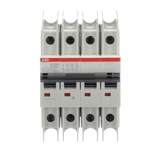ABB Stotz S&J - Leitungsschutzschalter Sicherungsautomat SU204M-K15 10kA 15A 4P