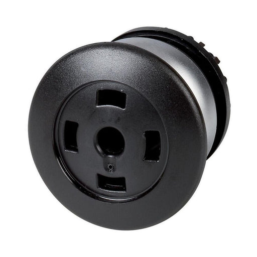 Eaton - Frontelement für Drucktaster Pilzdrucktaste M22-DRP-S-X-GVP schw.,o.Schild,rast − 25 Stück