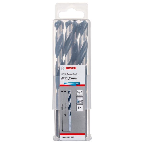 Bosch - Bohrer Metallspiralbohrer HSS 2608577280 PointTeQ DIN 338
