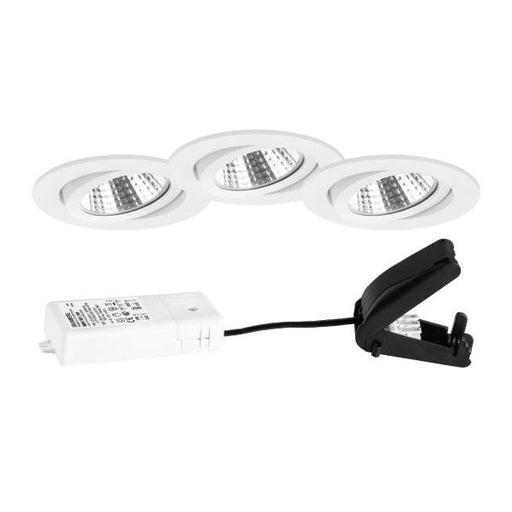 Brumberg Leuchten - Downlight/Strahler/Flutlicht LED-Strahlerset (VE3) 39463173S3 weiß
