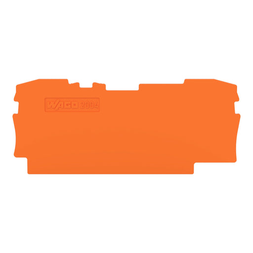 WAGO - Abschluss- und Zwischenplatte für Reihenklemme Abschluss- u. Zwischenpl. 2004-1692 1mm dick,orange − 25 Stück