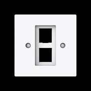 Busch-Jaeger - Einsatz/Abdeckung für Kommunikationstechnik Zentralscheibe m. Tragring 2561-02-44G Modular-Jack