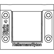 HellermannTyton - Kabelführung für Gehäuse/Schränke Kabeldurchführungsrahmen VarioPlate-4 VarioPlate 4 − 10 Stück