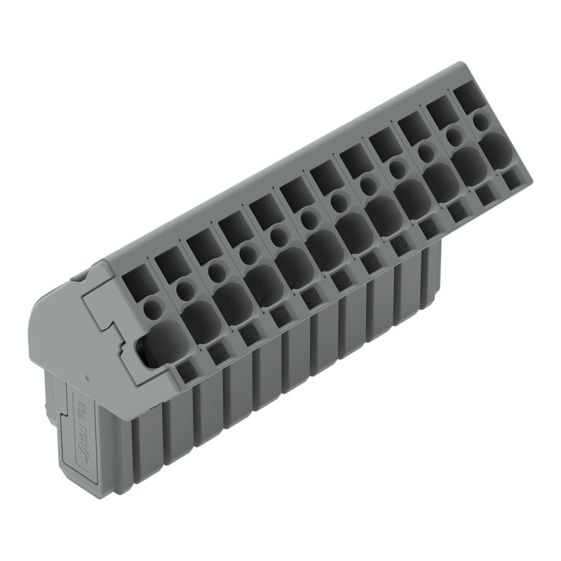 WAGO - Ein- und mehrpolige Klemmenleiste 1-Leiter Federleiste 769-112/022-000 CAGECLAMP,4mm²,gr − 20 Stück