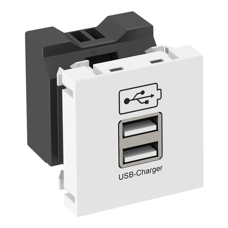 OBO Bettermann - USB-Spannungsversorgung USB Ladegerät MTG-2UC2.1 RW1 m. 2.1A Ladestrom