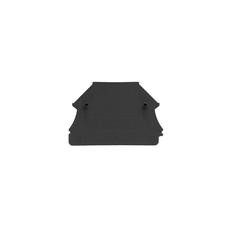 Weidmüller - Abschluss- und Zwischenplatte für Reihenklemme Abschlussplatte WAP WDU2.5N/4N SW 44x1.5mm schwarz − 50 Stück