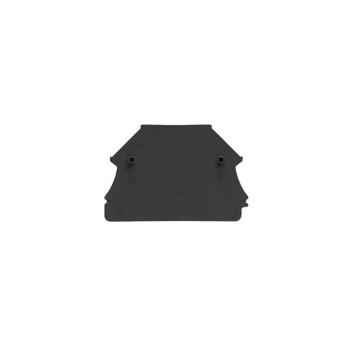 Weidmüller - Abschluss- und Zwischenplatte für Reihenklemme Abschlussplatte WAP WDU2.5N/4N SW 44x1.5mm schwarz − 50 Stück