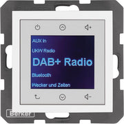 Berker - Elektronik-Gerät für Installationsschalterprogramme Radio DAB+, Bt., S.1/B.x p 30848989 w., gl