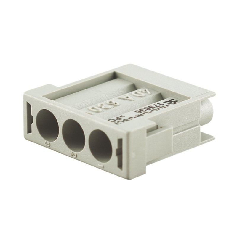 Weidmüller - Kontakteinsatz für Rechtecksteckverbinder Stiftmodul HDC CM 3 MC 3pol,630V,40A − 10 Stück
