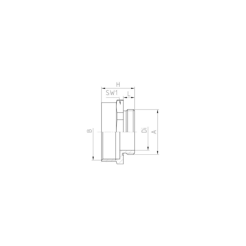 Jacob - Erweiterungs-/Reduzierring MS-Erweiterung M25M32/FR galv.,vernick