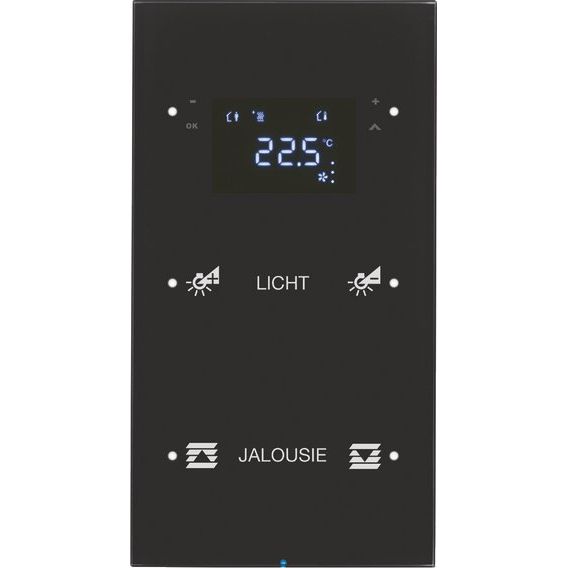 Berker - Bussystem-Tastsensor Touchsensor 2fach 75642155 Glas schwarz