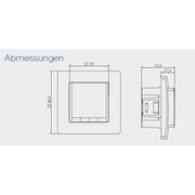 Eberle Controls - Raumthermostat/Uhrenthermostat UP-Thermostat FITnp 3L weiß