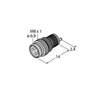 Turck - Rundsteckverbinder, feldkonfektionierbar (Industriesteckverbinder) Rundsteckverbinder ESGP4P Einbaustecker