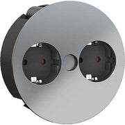 Bachmann - Multi-Tischsteckdose TWIST Steckdosenleiste 931.021 2S 2xSchutz.AEH Chr