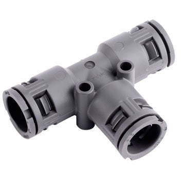 Flexa - Verbinder für Wellschläuche T-Verteiler Wellschlauch RQT-PA, 3xaD34,5 grau 3 x AD 34,5 − 10 Stück